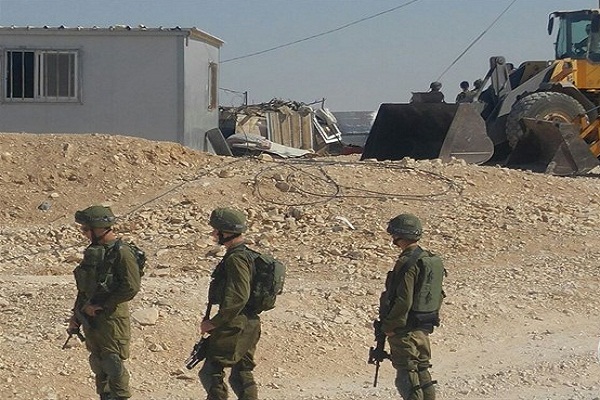 Zionist Forces Demolish EU-funded Bedouin Homes in West Bank