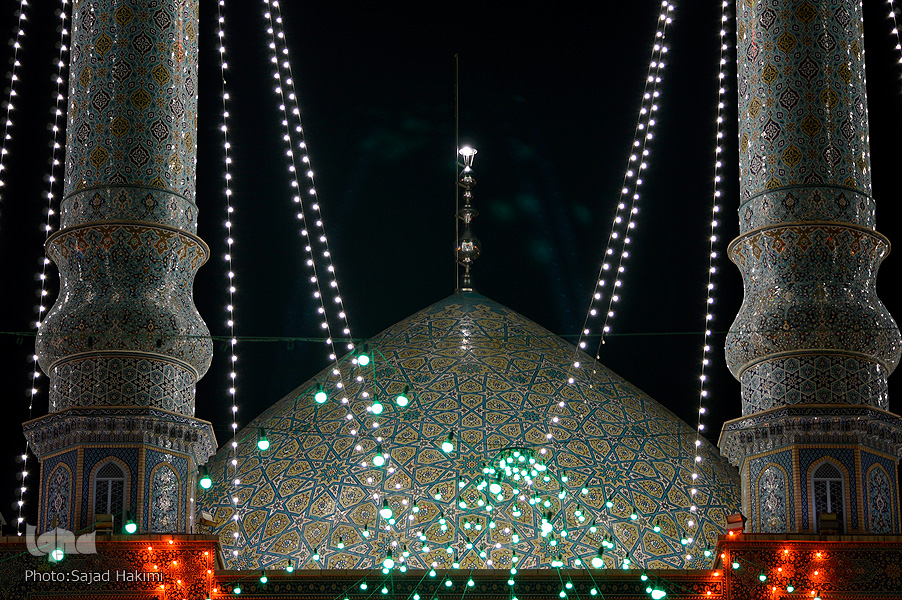 FOTO-Il mausoleo di Fatima Ma'suma durante le feste del mese di Sha'ban