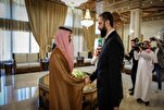 بن فرحان يؤم المصلين في دمشق + فيديو
