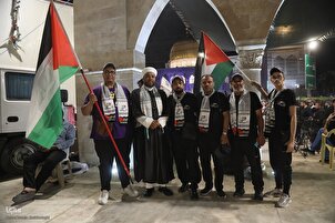 Al-Aqsa-Aufrufsprozession auf dem Weg von Nadschaf nach Karbala