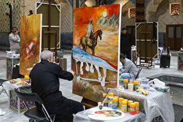 Photos: Art and Ashura at Imam Reza Shrine