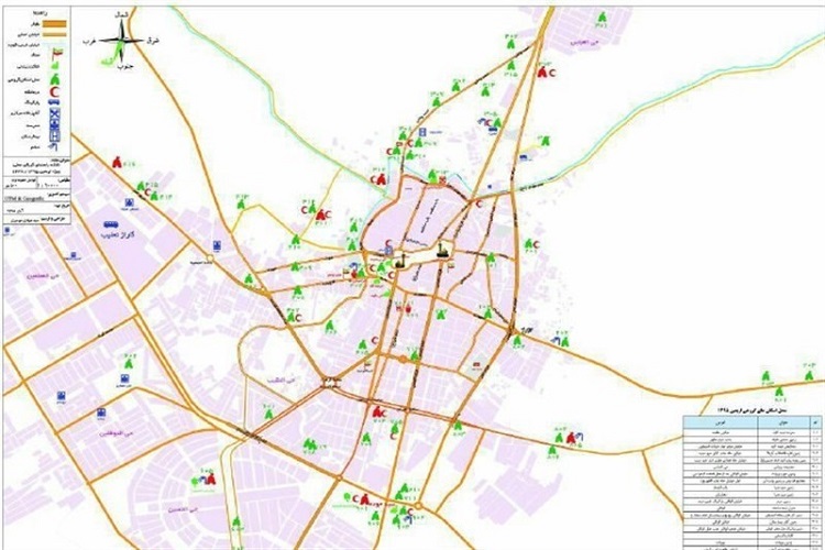 نشانی 12 موکب استان همدان در کربلای معلی نشانی 12 موکب استان همدان در کربلای معلی