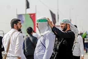 زائران اربعین در مرز شلمچه