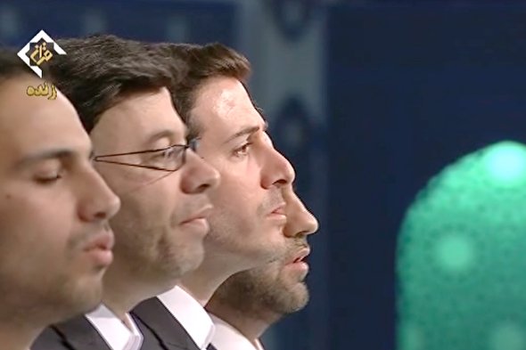 فیلم/ همسرایی گروه منتخب شمیم بهشت مازندران و طارق تبریز در آئین اختتامیه