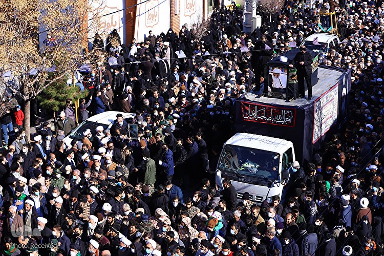 مراسم تشییع پیکر آیت‌الله صافی گلپایگانی(ره)