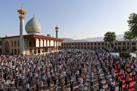 اقامه نماز عید سعید فطر در حرم مطهر شاهچراغ (ع)