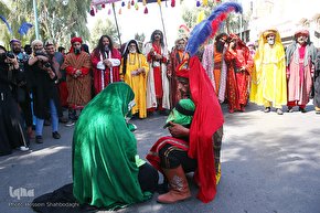 کاروان نمادین اسرای کربلا در قم