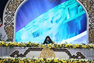 اجرای قوی بانوی ایرانی در رشته ترتیل + فیلم