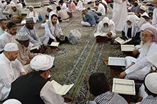 تصاویری از محفل کاروان قرآنی در سرزمین وحی