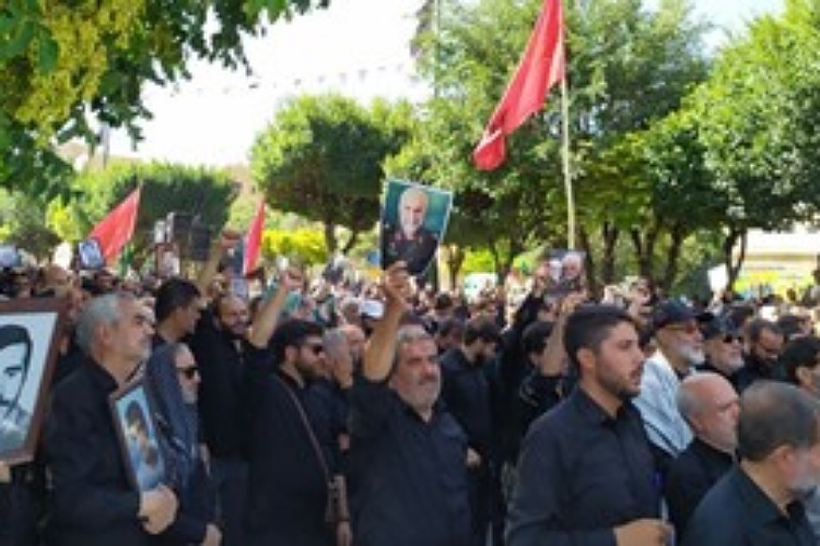 اعتراض همدان در پی اهانت به سردار شهید همدانی