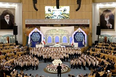 فیلم | اجرای گروه سبیل الرشاد در چهلمین دوره مسابقات بین‌المللی قرآن