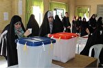حضور مردم کرمانشاه در پای صندوق‌های رأی