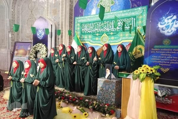 شب شعر بانوان عرب زبان در حرم مطهر رضوی برگزار شد + عکس