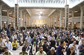 مراسم سالگرد ارتحال امام خمینی(ره) در حرم بانوی کرامت برگزار شد