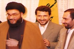 سیدحسن نصرالله در جمع قاریان قرآن + عکس