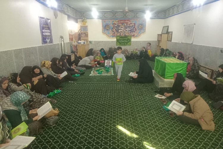 جلسات قرآن روستای هیزج قهاوند