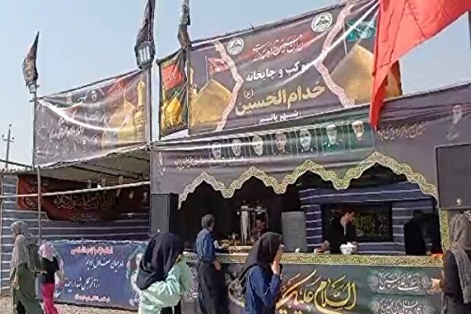 خدمت‌رسانی موکب خدام‌الحسین(ع) پالیز به زائران اربعین