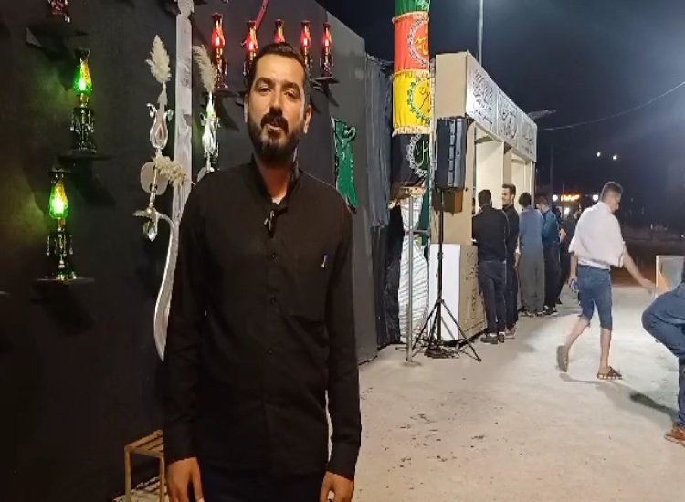 محمدجواد کلوندی مسئول موکب عاشقان ابوالفضل(ع) اسدآباد