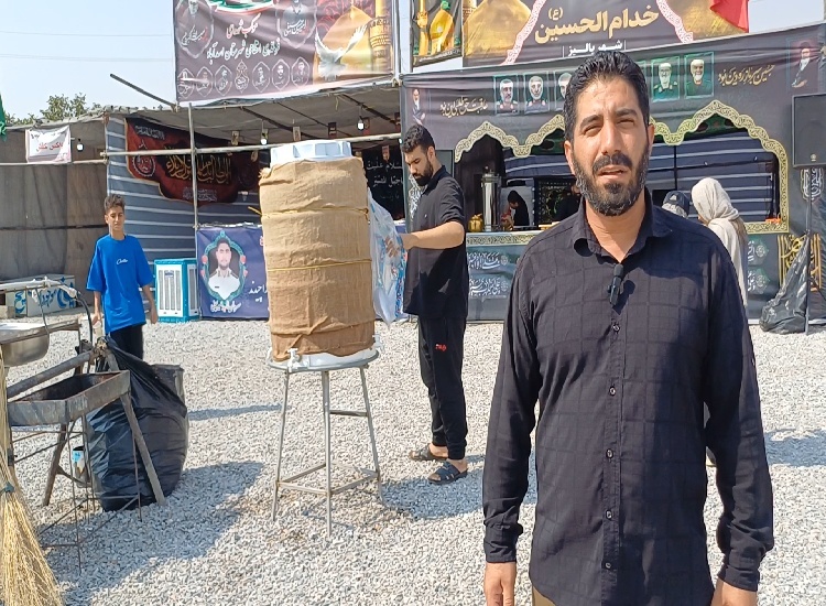 مهدی حمزه‌ای، مسئول موکب خادم‌الحسین(ع) شهر پالیز