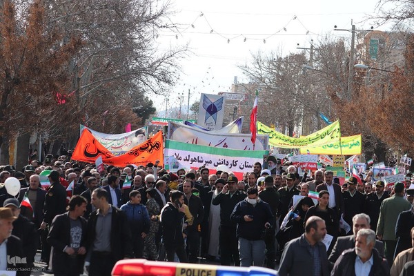 راهپیمایی ۲۲ بهمن شهرستان ملایر