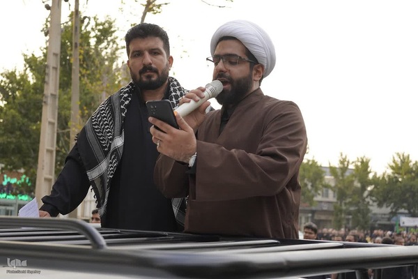 مراسم پیاده‌روی جاماندگان اربعین در شهرستان ملایر