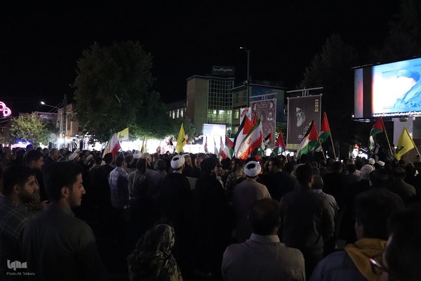 اجتماع مردم ملایر در محکومیت جنایت های رژیم صهیونیستی ‎