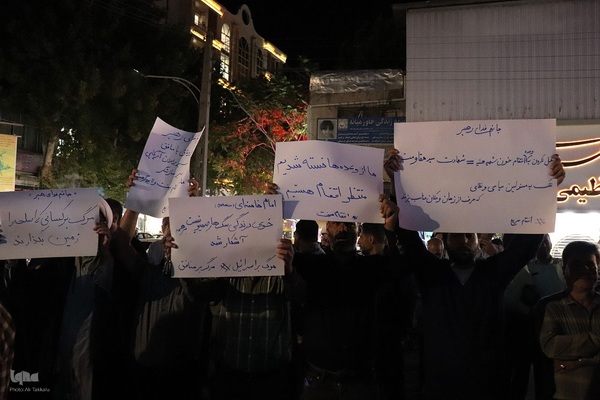 اجتماع مردم ملایر در محکومیت جنایت های رژیم صهیونیستی ‎