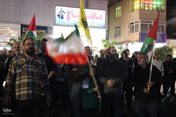 اجتماع مردم ملایر در محکومیت جنایت های رژیم صهیونیستی ‎