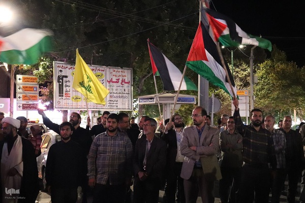 اجتماع مردم ملایر در محکومیت جنایت های رژیم صهیونیستی ‎