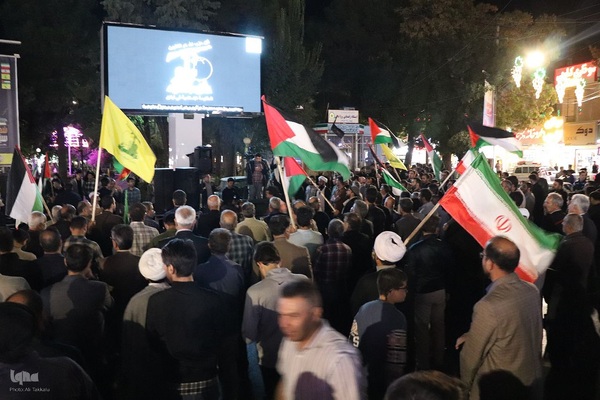 اجتماع مردم ملایر در محکومیت جنایت های رژیم صهیونیستی ‎