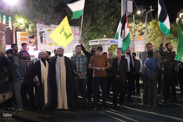 اجتماع مردم ملایر در محکومیت جنایت های رژیم صهیونیستی ‎