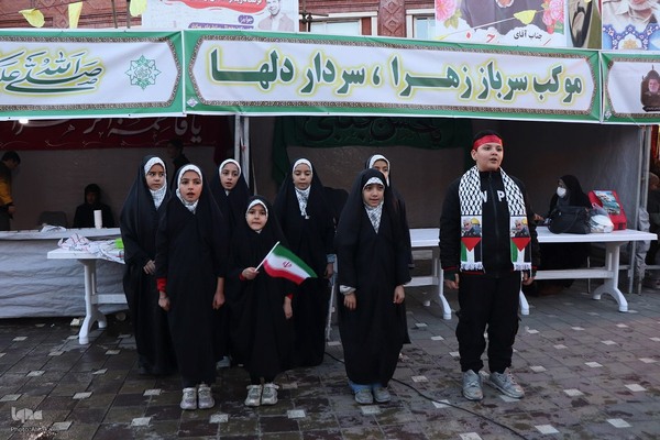 موکب  سرباز زهرا در سالروز شهادت سردار دلها ‎