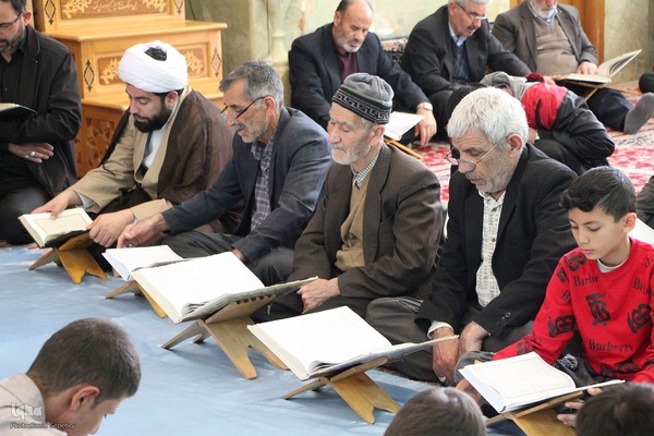 محفل جزءخوانی قرآن در شهر ازندریان ملایر
