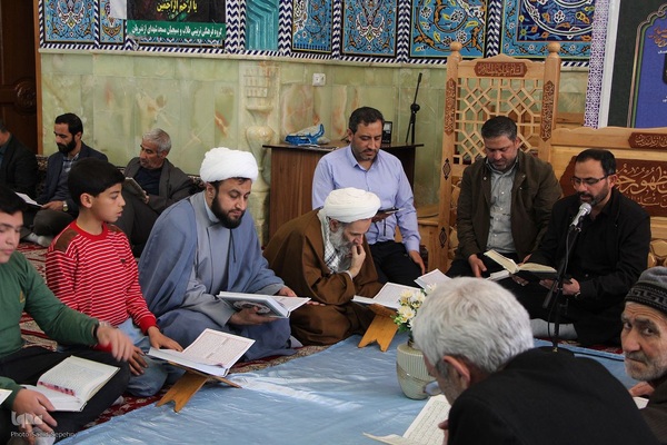 محفل جزءخوانی قرآن در شهر ازندریان ملایر