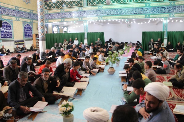 محفل جزءخوانی قرآن در شهر ازندریان ملایر