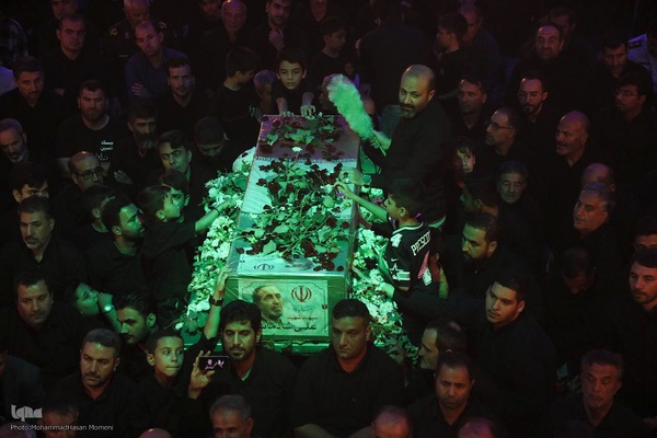 مراسم وداع با پیکر شهید سپهبد علی شادمانی در همدان‎