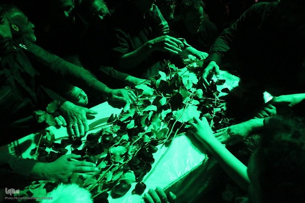 مراسم وداع با پیکر شهید سپهبد علی شادمانی در همدان‎