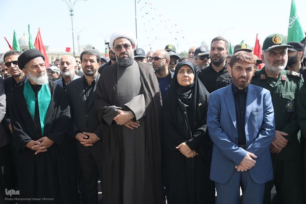 تشییع پیکر سپهبد شهید علی شادمانی در همدان‎