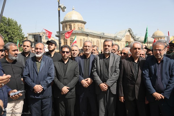 تشییع پیکر سپهبد شهید علی شادمانی در همدان‎