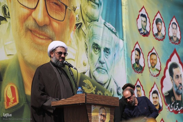 تشییع پیکر سپهبد شهید علی شادمانی در همدان‎