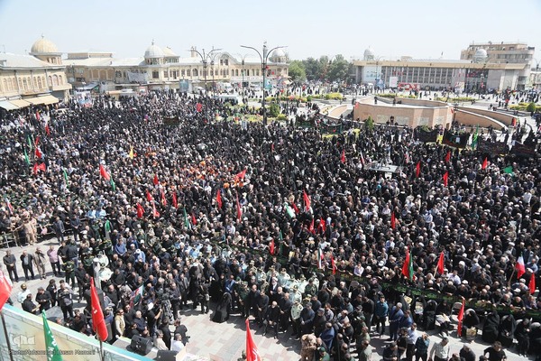 تشییع پیکر سپهبد شهید علی شادمانی در همدان‎