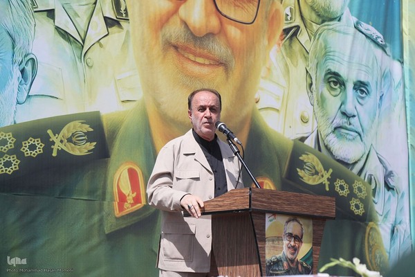 تشییع پیکر سپهبد شهید علی شادمانی در همدان‎