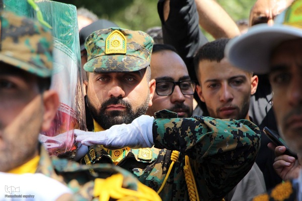 تشییع پیکر مطهر شهید مدافع وطن ستوان دوم هومن غیاثوند در ملایر