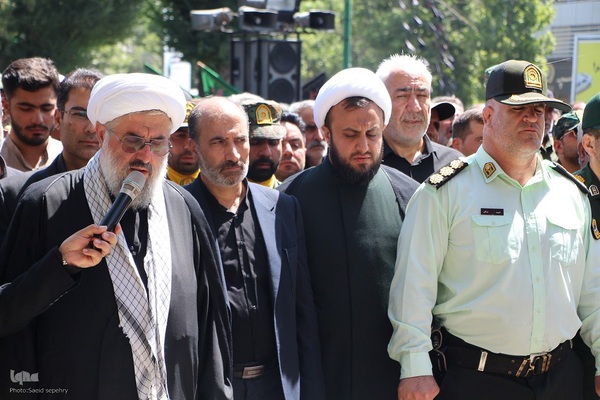 تشییع پیکر مطهر شهید مدافع وطن ستوان دوم هومن غیاثوند در ملایر