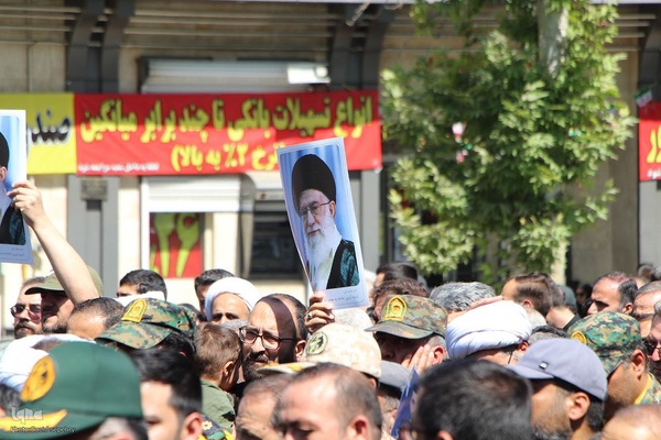 تشییع پیکر مطهر شهید مدافع وطن ستوان دوم هومن غیاثوند در ملایر