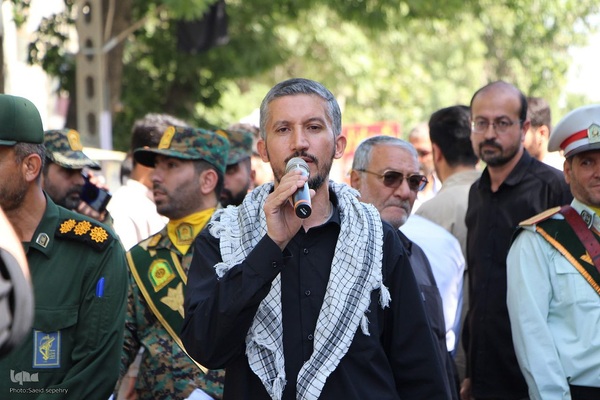 تشییع پیکر مطهر شهید مدافع وطن ستوان دوم هومن غیاثوند در ملایر