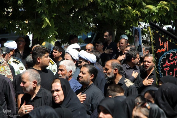 تشییع پیکر مطهر شهید مدافع وطن ستوان دوم هومن غیاثوند در ملایر