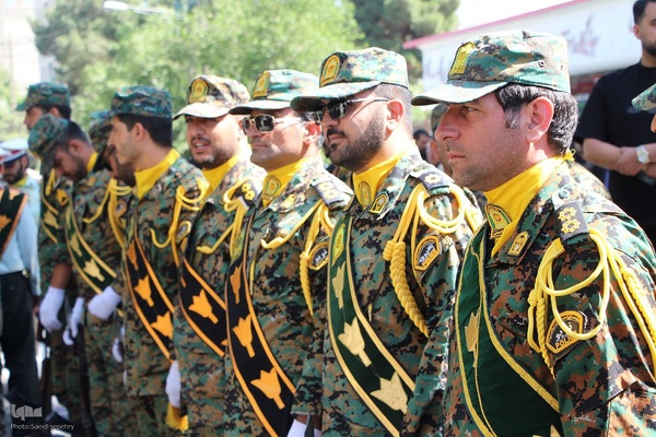 تشییع پیکر مطهر شهید مدافع وطن ستوان دوم هومن غیاثوند در ملایر