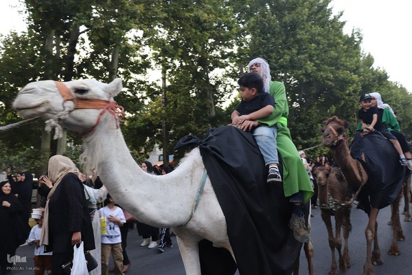 مراسم پیاده‌روی جاماندگان اربعین حسینی در ملایر ‎