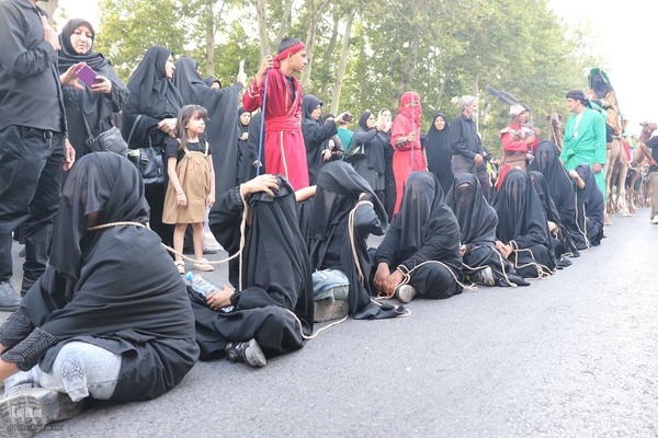 مراسم پیاده‌روی جاماندگان اربعین حسینی در ملایر ‎